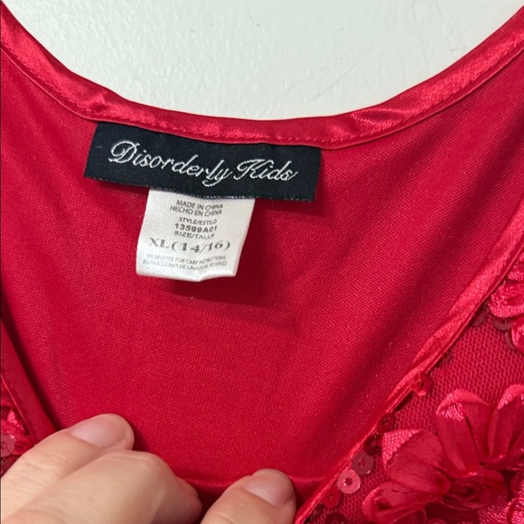 Red Floral Sleeveless Dress - Picture 2 of 2